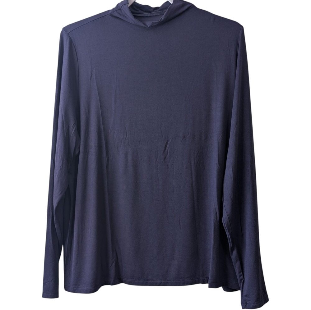 JOAN RIVERS WOMEN'S TWILIGHT WARDROBE BUILDERS BUTTERSOFT FUNNEL NECK SIZE XL - Picture 2 of 7